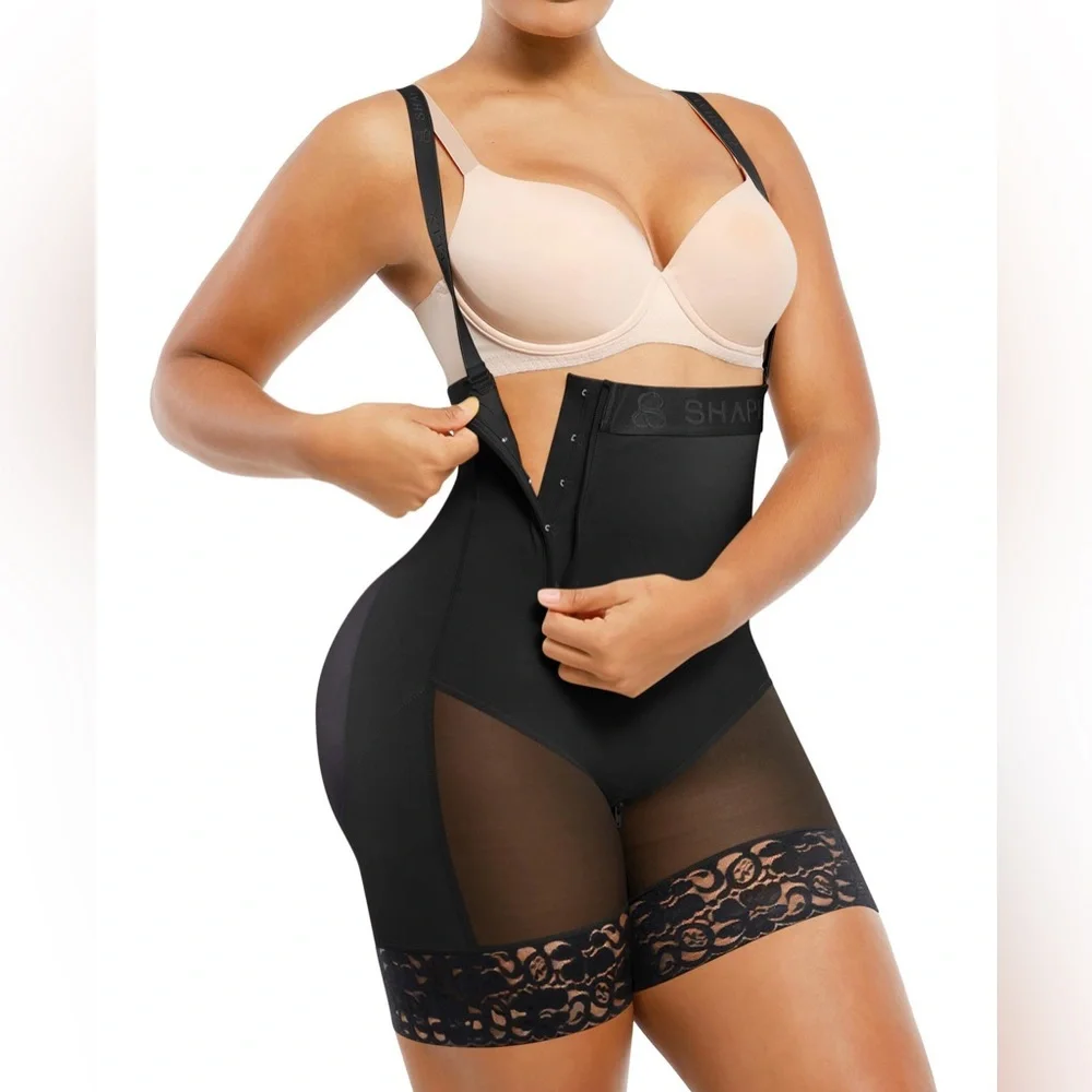 Elegant Black Bodysuit fajas Colombianas Moldeadoras body shaper 5XL - Picture 1 of 10